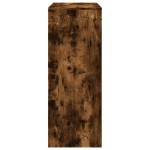 vidaXL Masă de bar cu rafturi, stejar fumuriu, 90x40x103,5 cm, lemn vidaXL Masă de bar cu rafturi, stejar fumuriu, 90x40x103,5 cm, lemn