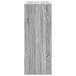 vidaXL Masă bar cu rafturi, gri sonoma, 90x40x103,5 cm, lemn prelucrat vidaXL Masă bar cu rafturi, gri sonoma, 90x40x103,5 cm, lemn prelucrat