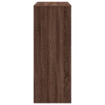 vidaXL Masă bar cu rafturi, stejar maro, 90x40x103,5 cm lemn prelucrat vidaXL Masă bar cu rafturi, stejar maro, 90x40x103,5 cm lemn prelucrat
