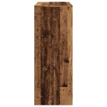 vidaXL Masă bar cu rafturi, lemn vechi, 90x40x103,5 cm, lemn prelucrat
