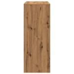 vidaXL Masă bar cu rafturi, stejar artizanal, 90x40x103,5 cm, lemn