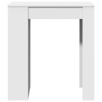 vidaXL Masă de bar cu rafturi, alb, 95x47x103,5 cm, lemn prelucrat vidaXL Masă de bar cu rafturi, alb, 95x47x103,5 cm, lemn prelucrat