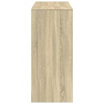 vidaXL Masă bar cu raft stejar Sonoma, 124x46x103,5 cm, lemn prelucrat vidaXL Masă bar cu raft stejar Sonoma, 124x46x103,5 cm, lemn prelucrat