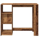 vidaXL Masă de bar cu raft lemn vechi 124x46x103,5 cm lemn prelucrat vidaXL Masă de bar cu raft lemn vechi 124x46x103,5 cm lemn prelucrat