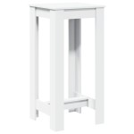 vidaXL Masă bar, alb, 51x50x103,5 cm, lemn prelucrat vidaXL Masă bar, alb, 51x50x103,5 cm, lemn prelucrat