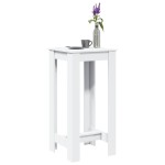 vidaXL Masă bar, alb, 51x50x103,5 cm, lemn prelucrat vidaXL Masă bar, alb, 51x50x103,5 cm, lemn prelucrat