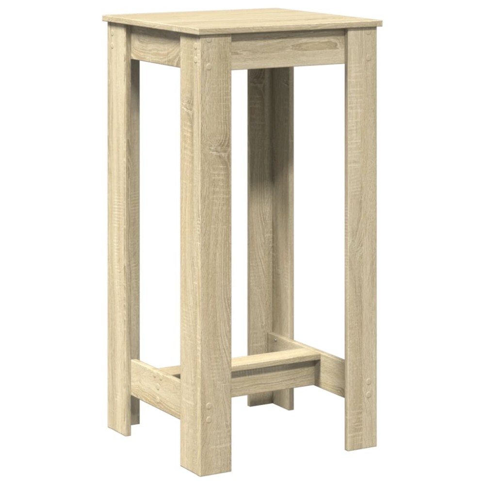 vidaXL Masă bar, stejar sonoma, 51x50x103,5 cm, lemn prelucrat