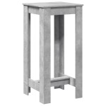 vidaXL Masă bar, gri beton, 51x50x103,5 cm, lemn prelucrat