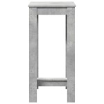 vidaXL Masă bar, gri beton, 51x50x103,5 cm, lemn prelucrat