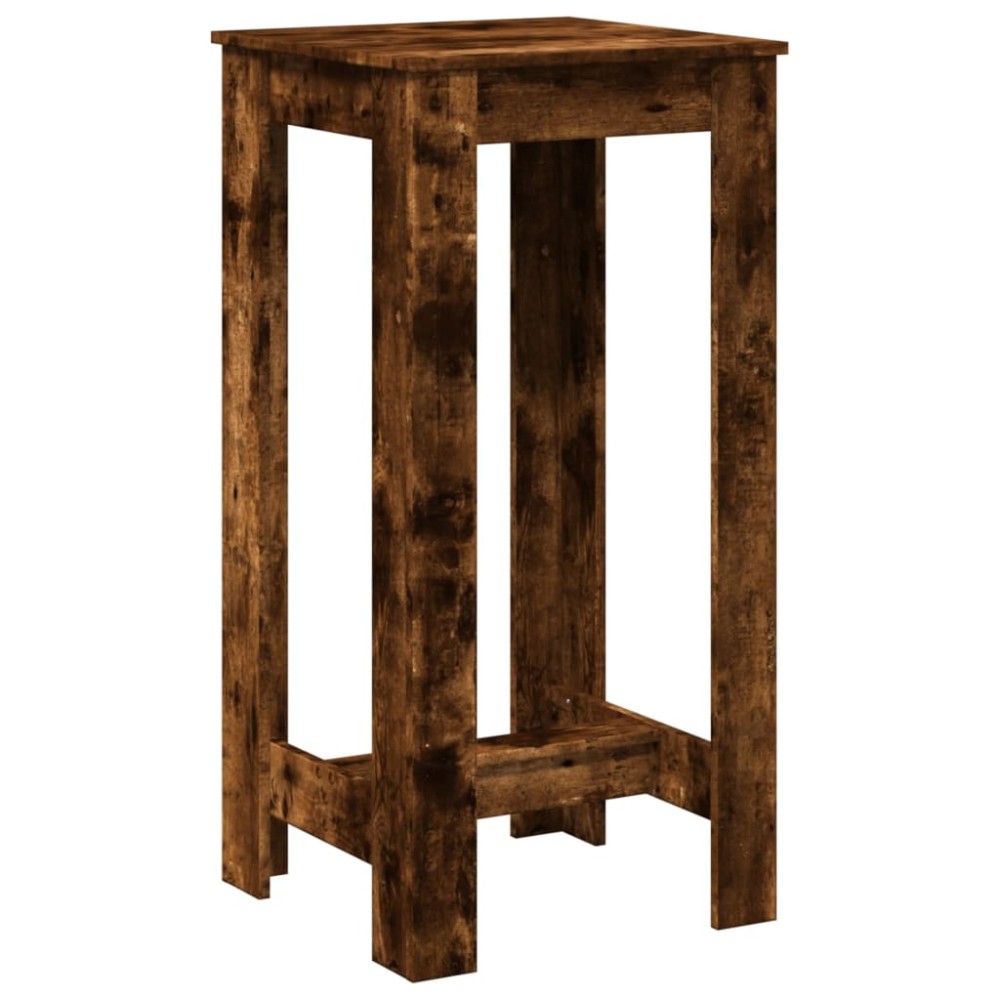vidaXL Masă de bar, stejar fumuriu, 51x50x103,5 cm, lemn prelucrat