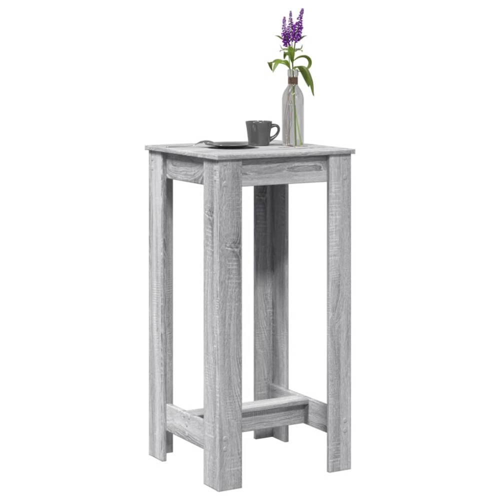 vidaXL Masă bar, gri sonoma, 51x50x103,5 cm, lemn prelucrat