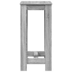 vidaXL Masă bar, gri sonoma, 51x50x103,5 cm, lemn prelucrat