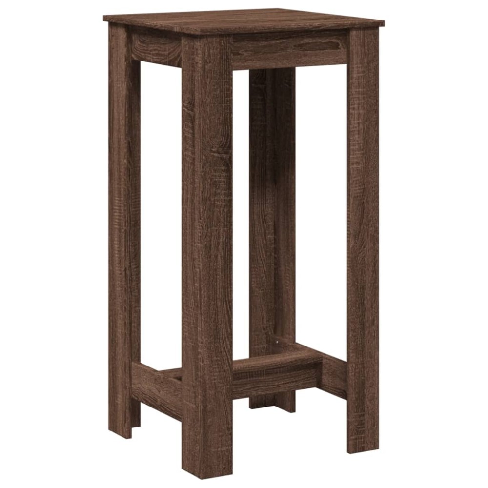 vidaXL Masă de bar, stejar maro, 51x50x103,5 cm, lemn prelucrat