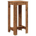 vidaXL Masă bar, lemn vechi, 51x50x103,5 cm, lemn prelucrat
