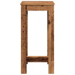 vidaXL Masă bar, lemn vechi, 51x50x103,5 cm, lemn prelucrat