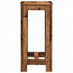vidaXL Masă bar, lemn vechi, 51x50x103,5 cm, lemn prelucrat
