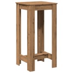 vidaXL Masă de bar, stejar artizanal, 51x50x103,5 cm, lemn prelucrat