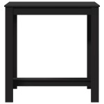 vidaXL Masă de bar, negru, 102x50x103,5 cm, lemn prelucrat