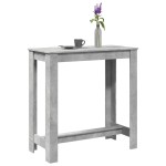 vidaXL Masă de bar, gri beton, 102x50x103,5 cm, lemn prelucrat vidaXL Masă de bar, gri beton, 102x50x103,5 cm, lemn prelucrat