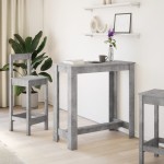 vidaXL Masă de bar, gri beton, 102x50x103,5 cm, lemn prelucrat vidaXL Masă de bar, gri beton, 102x50x103,5 cm, lemn prelucrat