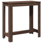 vidaXL Masă de bar, stejar maro, 102x50x103,5 cm, lemn prelucrat