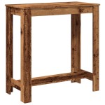 vidaXL Masă de bar, lemn vechi, 102x50x103,5 cm, lemn prelucrat