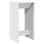 vidaXL Masă bar, alb, 51x50x103,5 cm, lemn prelucrat vidaXL Masă bar, alb, 51x50x103,5 cm, lemn prelucrat