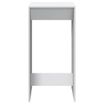 vidaXL Masă bar, alb, 51x50x103,5 cm, lemn prelucrat vidaXL Masă bar, alb, 51x50x103,5 cm, lemn prelucrat