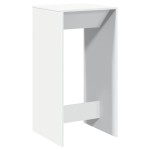 vidaXL Masă bar, alb, 51x50x103,5 cm, lemn prelucrat vidaXL Masă bar, alb, 51x50x103,5 cm, lemn prelucrat