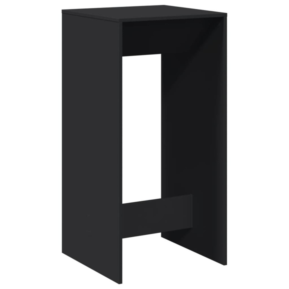 vidaXL Masă bar, negru, 51x50x103,5 cm, lemn prelucrat