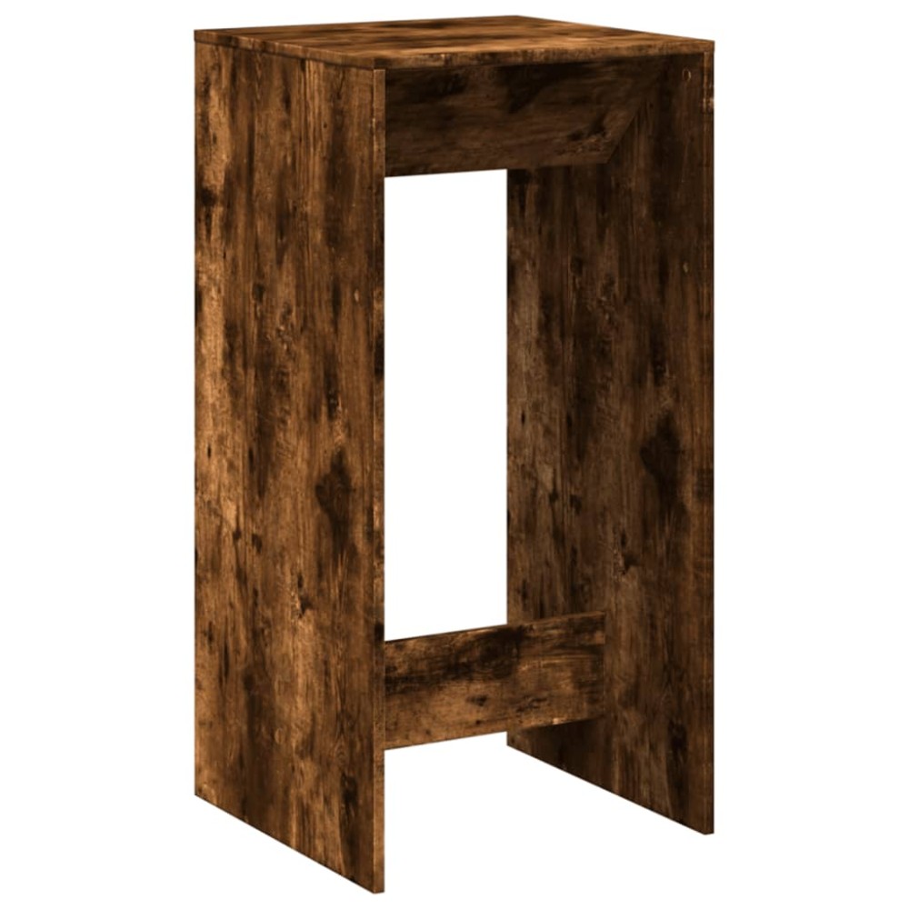 vidaXL Masă de bar, stejar fumuriu, 51x50x103,5 cm, lemn prelucrat