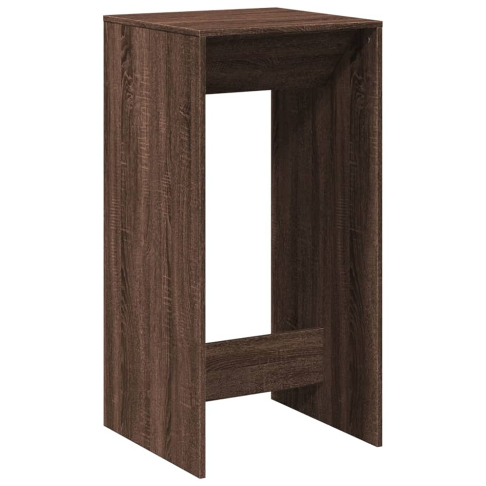 vidaXL Masă de bar, stejar maro, 51x50x103,5 cm, lemn prelucrat