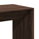 vidaXL Masă de bar, stejar maro, 51x50x103,5 cm, lemn prelucrat