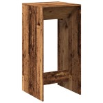 vidaXL Masă bar, lemn vechi, 51x50x103,5 cm, lemn prelucrat