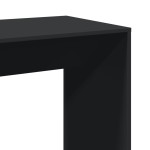 vidaXL Masă de bar, negru, 102x50x103,5 cm, lemn prelucrat