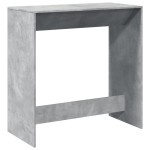 vidaXL Masă de bar, gri beton, 102x50x103,5 cm, lemn prelucrat