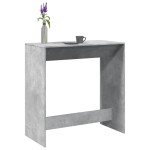 vidaXL Masă de bar, gri beton, 102x50x103,5 cm, lemn prelucrat
