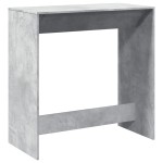 vidaXL Masă de bar, gri beton, 102x50x103,5 cm, lemn prelucrat
