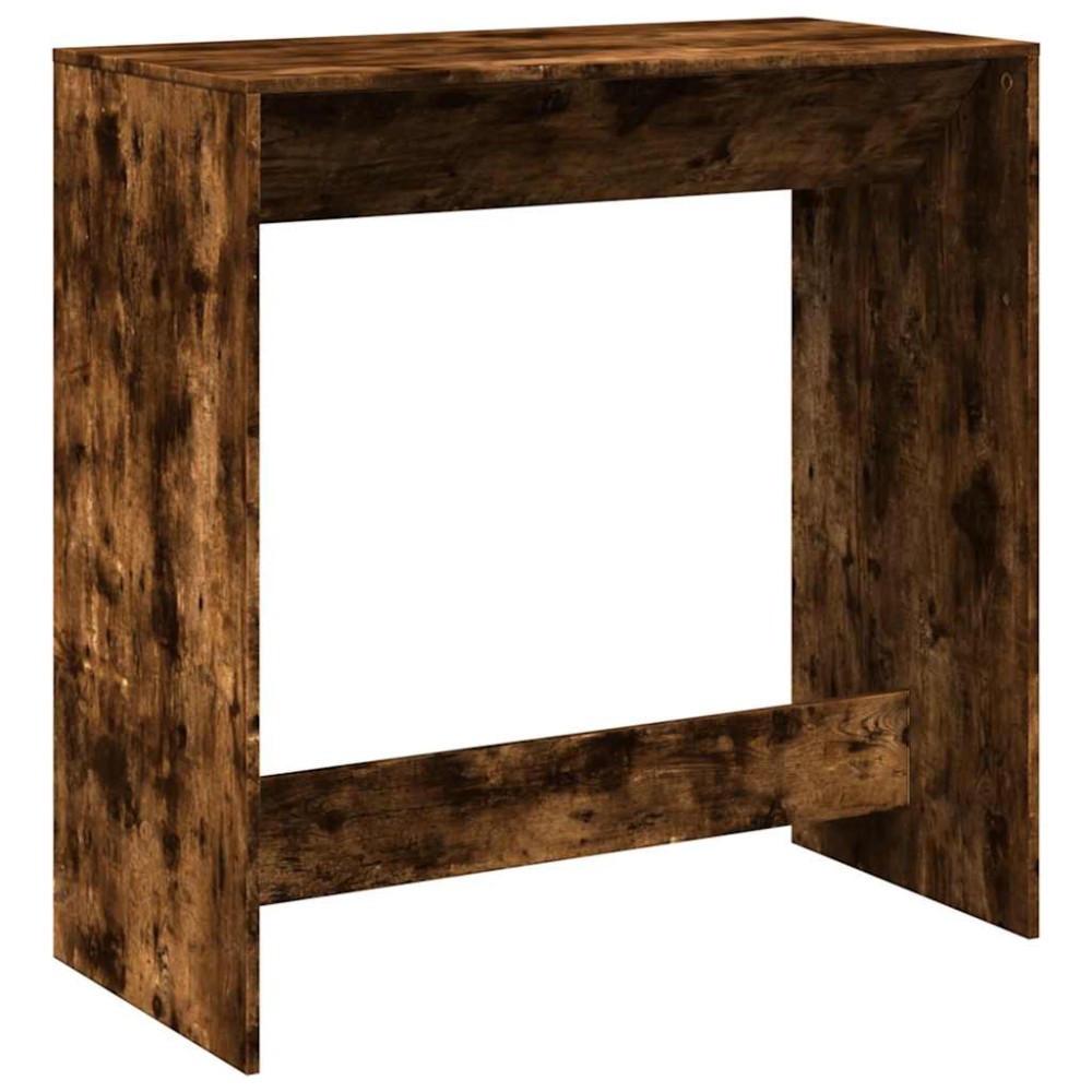 vidaXL Masă de bar, stejar fumuriu, 102x50x103,5 cm, lemn prelucrat