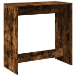 vidaXL Masă de bar, stejar fumuriu, 102x50x103,5 cm, lemn prelucrat