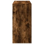 vidaXL Masă de bar, stejar fumuriu, 102x50x103,5 cm, lemn prelucrat