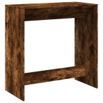 vidaXL Masă de bar, stejar fumuriu, 102x50x103,5 cm, lemn prelucrat
