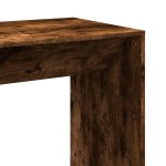vidaXL Masă de bar, stejar fumuriu, 102x50x103,5 cm, lemn prelucrat