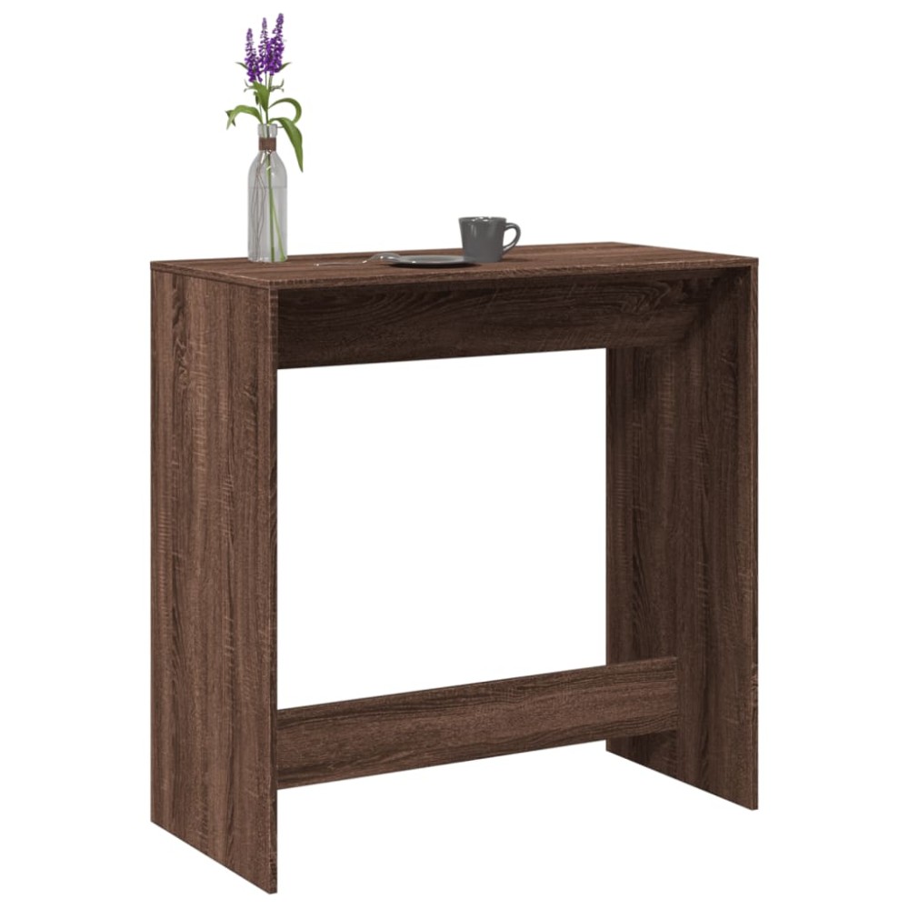 vidaXL Masă de bar, stejar maro, 102x50x103,5 cm, lemn prelucrat