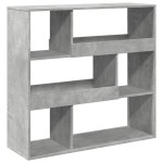 vidaXL Bibliotecă/Separator cameră, gri beton, 100x33x94,5 cm