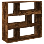 vidaXL Bibliotecă/Separator de cameră, stejar afumat, 100x33x94,5 cm vidaXL Bibliotecă/Separator de cameră, stejar afumat, 100x33x94,5 cm