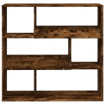 vidaXL Bibliotecă/Separator de cameră, stejar afumat, 100x33x94,5 cm vidaXL Bibliotecă/Separator de cameră, stejar afumat, 100x33x94,5 cm