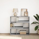 vidaXL Dulap de cărți/Separator de cameră, gri Sonoma, 100x33x94,5 cm vidaXL Dulap de cărți/Separator de cameră, gri Sonoma, 100x33x94,5 cm