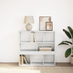 vidaXL Bibliotecă/Separator cameră, alb, 100x33x94,5 cm vidaXL Bibliotecă/Separator cameră, alb, 100x33x94,5 cm