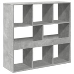 vidaXL Bibliotecă/Separator cameră, gri beton, 100x33x94,5 cm
